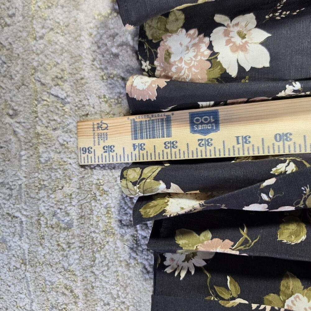 Tuckernuck NEW Midnight Garden Black Floral Drop Waist Tate Mini Dress Size M - Picture 6 of 7